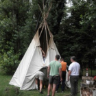 Spojenie hornej časti plachty