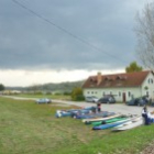 Príprava lodí na naväzovanie v gabčíkovskej Hullám-čsárde
