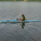 Malá Emma na veľkom kajaku