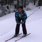 Beba mala veľmi rýchle lyže